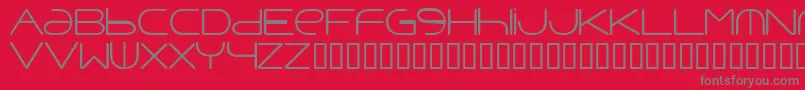 Punavuor Font – Gray Fonts on Red Background