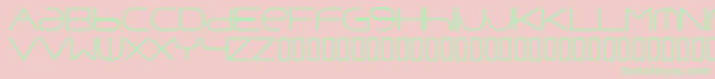 Punavuor Font – Green Fonts on Pink Background