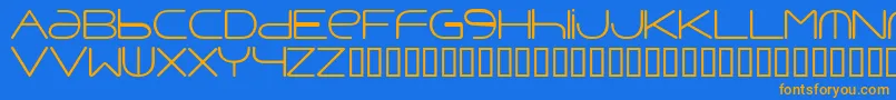 Punavuor Font – Orange Fonts on Blue Background