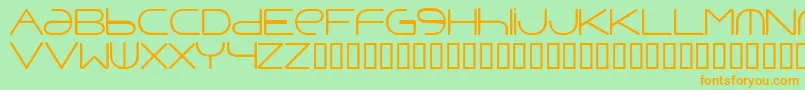 Punavuor Font – Orange Fonts on Green Background