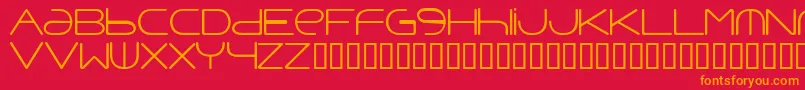 Punavuor Font – Orange Fonts on Red Background