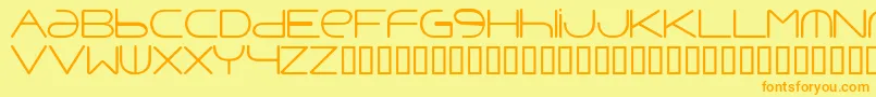 Fonte Punavuor – fontes laranjas em um fundo amarelo