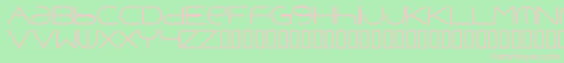 Punavuor Font – Pink Fonts on Green Background