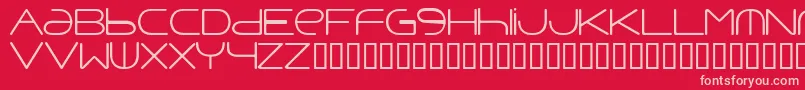 Punavuor Font – Pink Fonts on Red Background