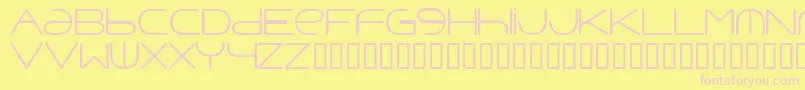 Punavuor Font – Pink Fonts on Yellow Background