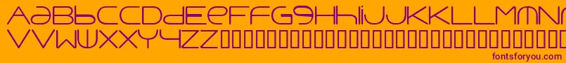 Punavuor Font – Purple Fonts on Orange Background