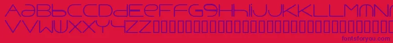 Punavuor Font – Purple Fonts on Red Background