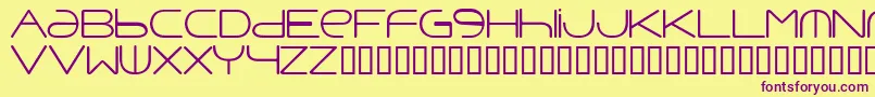 Punavuor Font – Purple Fonts on Yellow Background