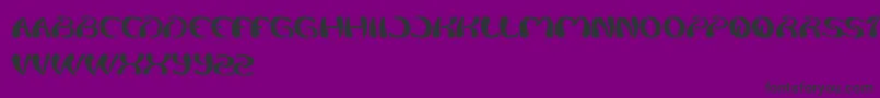 フォントSplashing – 紫の背景に黒い文字