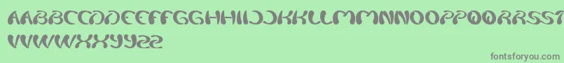 フォントSplashing – 緑の背景に灰色の文字