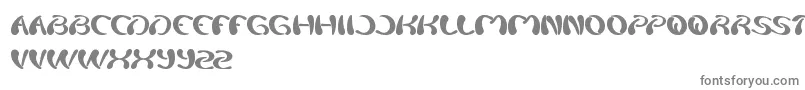 フォントSplashing – 白い背景に灰色の文字