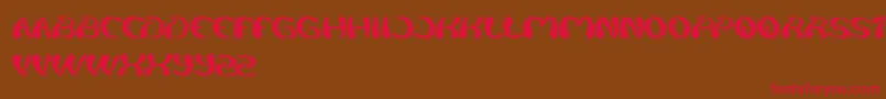 Splashing Font – Red Fonts on Brown Background
