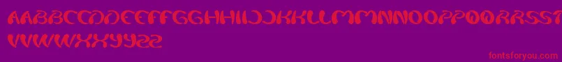 Splashing Font – Red Fonts on Purple Background