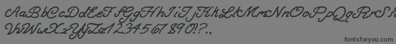 BoldCurse Font – Black Fonts on Gray Background