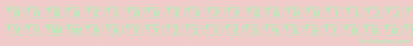 Eyesonlyoutwavy Font – Green Fonts on Pink Background