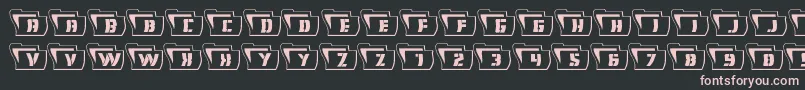 Eyesonlyoutwavy Font – Pink Fonts on Black Background