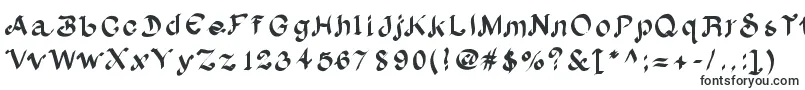Czcionka Albion – pisma ręczne