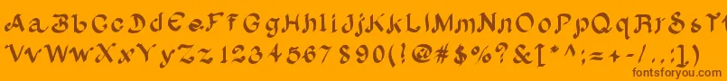 More about Albion Font Albion Font – Brown Fonts on Orange Background