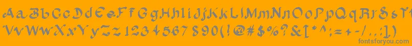 Albionフォントについての詳細 フォントAlbion – オレンジの背景に灰色の文字