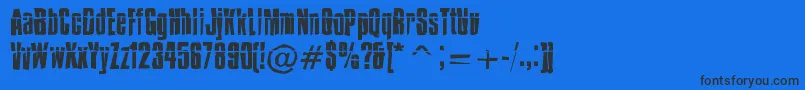 ImpossibleSelfdestruct-fontti – mustat fontit sinisellä taustalla