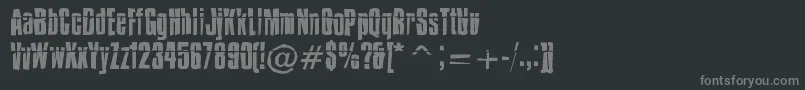 Police ImpossibleSelfdestruct – polices grises sur fond noir