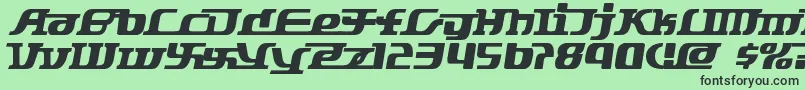 Starbat ffy Font – Black Fonts on Green Background
