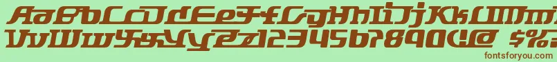 Starbat ffy Font – Brown Fonts on Green Background