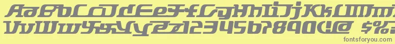 Starbat ffy Font – Gray Fonts on Yellow Background