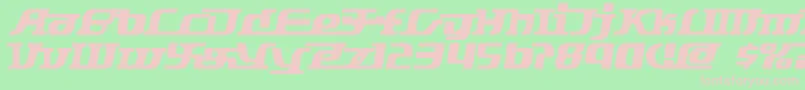 Starbat ffy Font – Pink Fonts on Green Background
