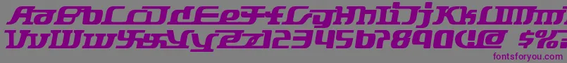 Starbat ffy Font – Purple Fonts on Gray Background
