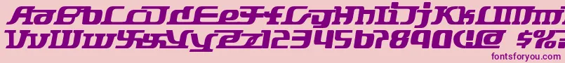 Starbat ffy Font – Purple Fonts on Pink Background