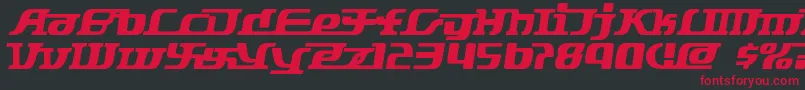 Starbat ffy Font – Red Fonts on Black Background