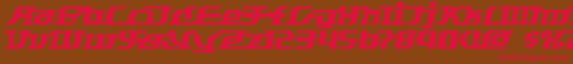Starbat ffy Font – Red Fonts on Brown Background