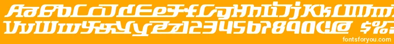 Starbat ffy Font – White Fonts on Orange Background