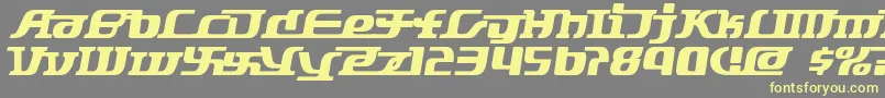 Starbat ffy Font – Yellow Fonts on Gray Background