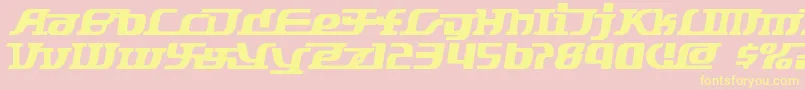 Starbat ffy Font – Yellow Fonts on Pink Background