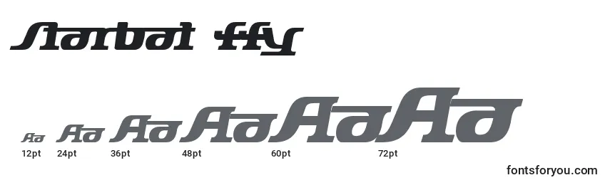 Starbat ffy Font Sizes