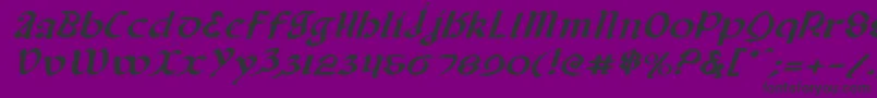 Valeriusei Font – Black Fonts on Purple Background