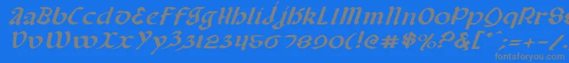 フォントValeriusei – 青い背景に灰色の文字