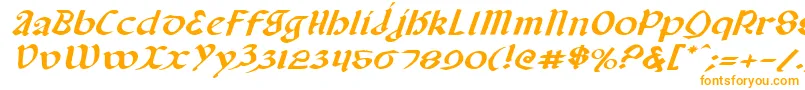 Шрифт Valeriusei – оранжевые шрифты на белом фоне