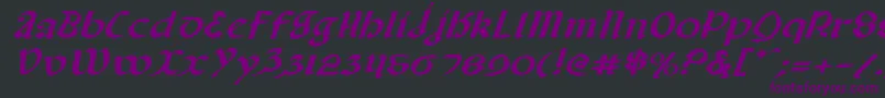 Valeriusei Font – Purple Fonts on Black Background