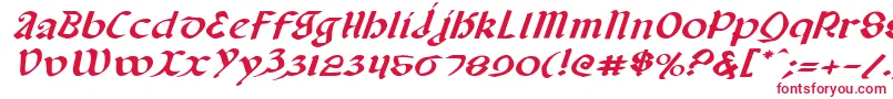 Шрифт Valeriusei – красные шрифты