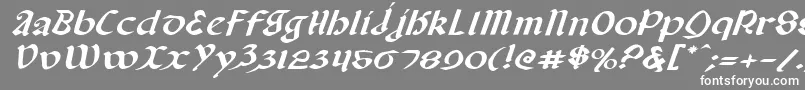Шрифт Valeriusei – белые шрифты на сером фоне