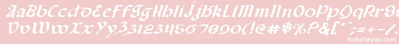 Valeriusei Font – White Fonts on Pink Background