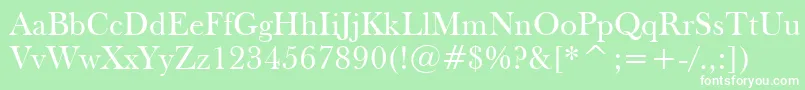 FrysBaskervilleBt Font – White Fonts on Green Background