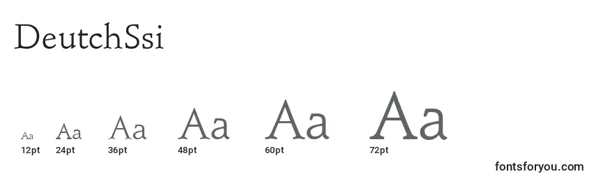 DeutchSsi Font Sizes