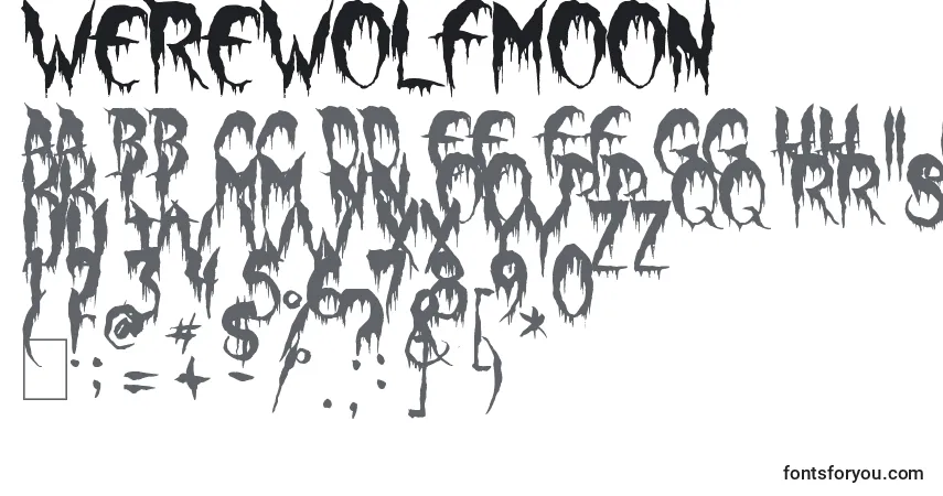 Police WerewolfMoon (113565) - Alphabet, Chiffres, Caractères Spéciaux