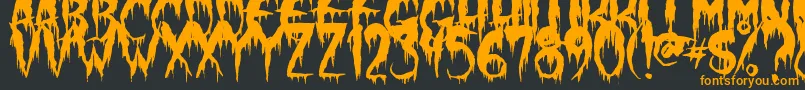 WerewolfMoon Font – Orange Fonts on Black Background