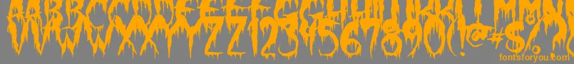 Police WerewolfMoon – polices orange sur fond gris