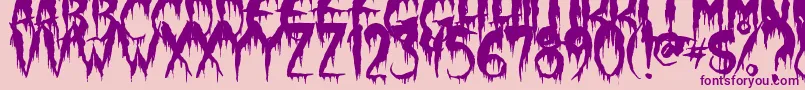 WerewolfMoon Font – Purple Fonts on Pink Background